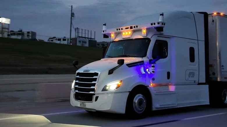 Driverless trucking demonstration — fully autonomous truck run in Houston