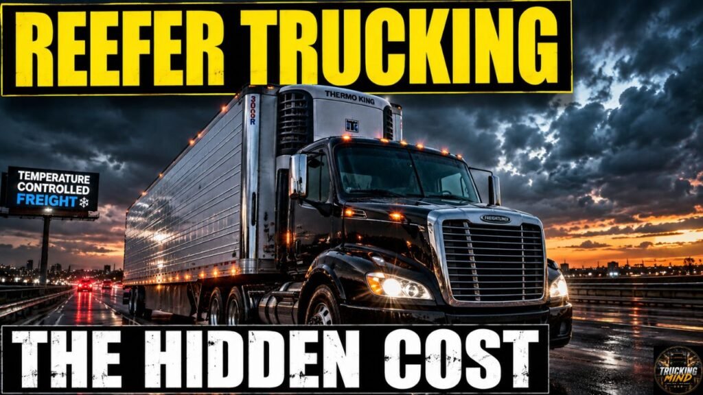 Reefer Trucking owner-operator Onike Nevins hauling temperature-controlled freight on a busy highway