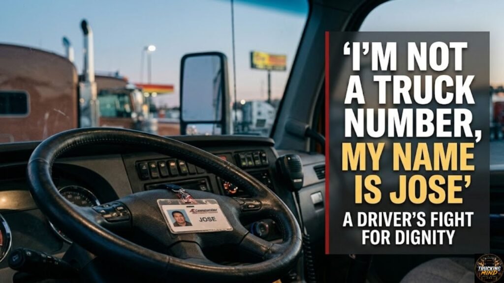 Truck Driver Respect advocate Jose speaking about dignity, recognition, and fair treatment for professional truck drivers