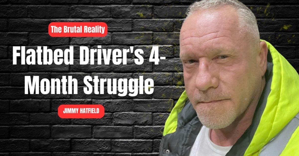 Owner Operator Trucking driver Jimmy Hatfield discussing low freight rates, truck breakdowns, and startup challenges in the trucking industry